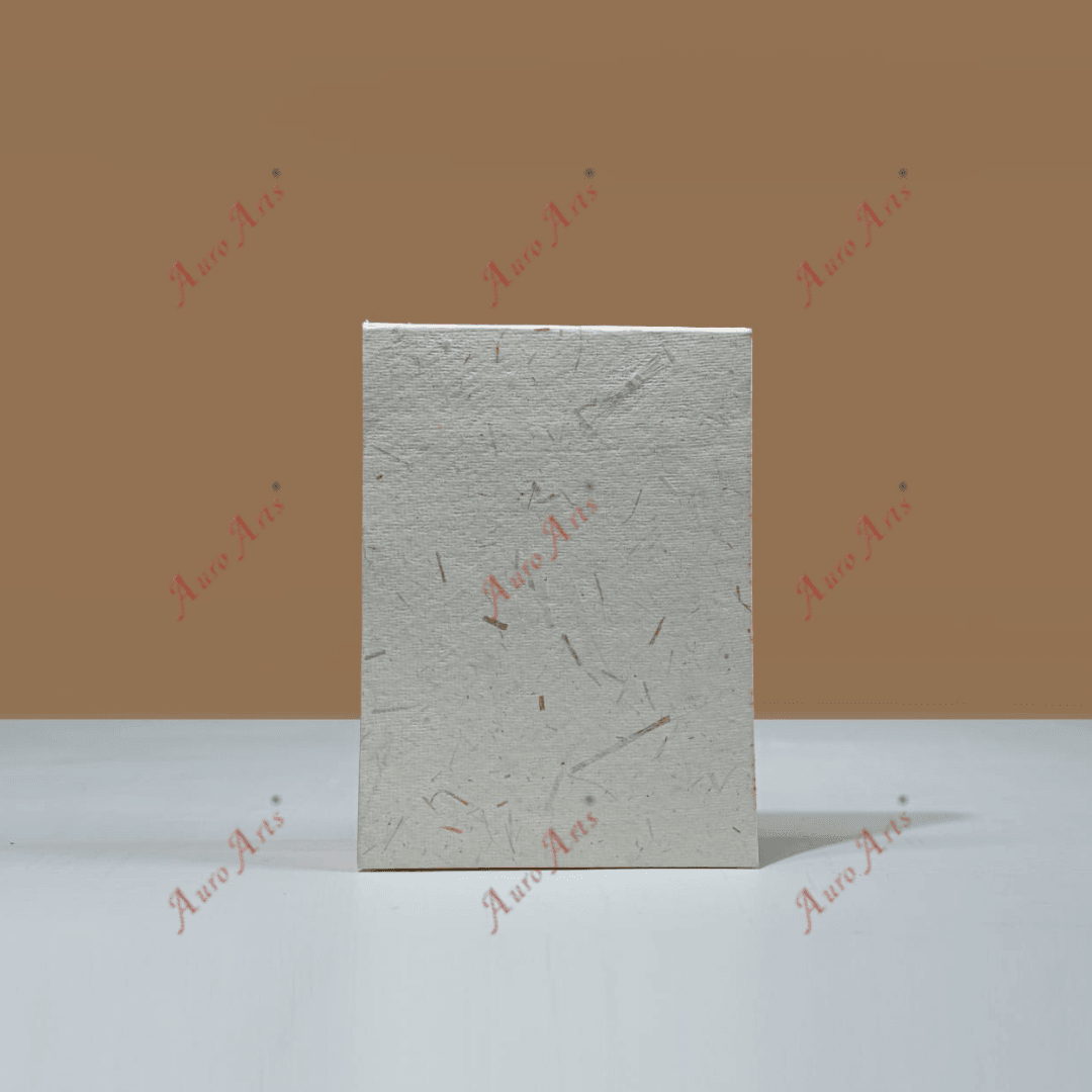 Ivory straw handmade paper note pad