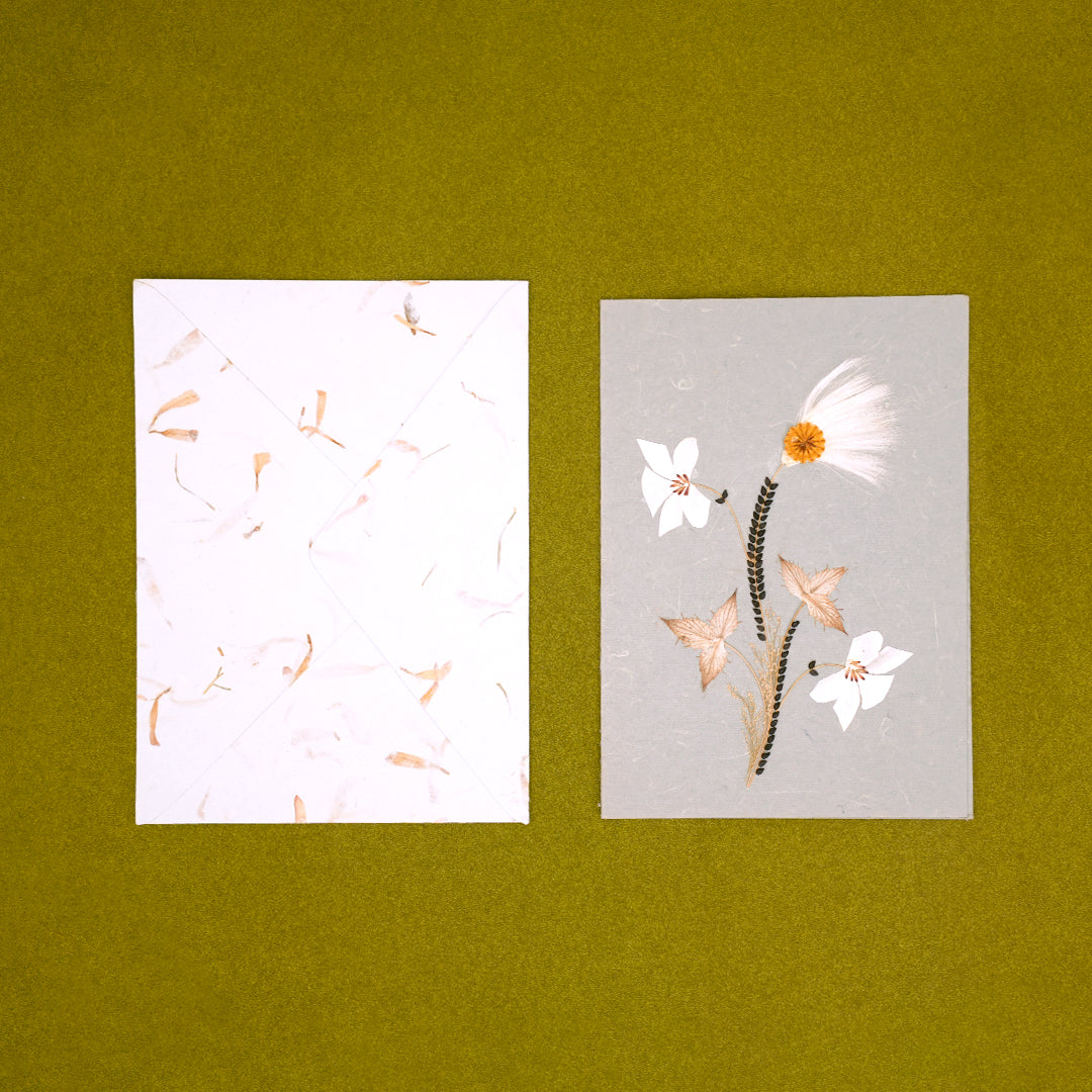 Weed Grey Card with Envelope