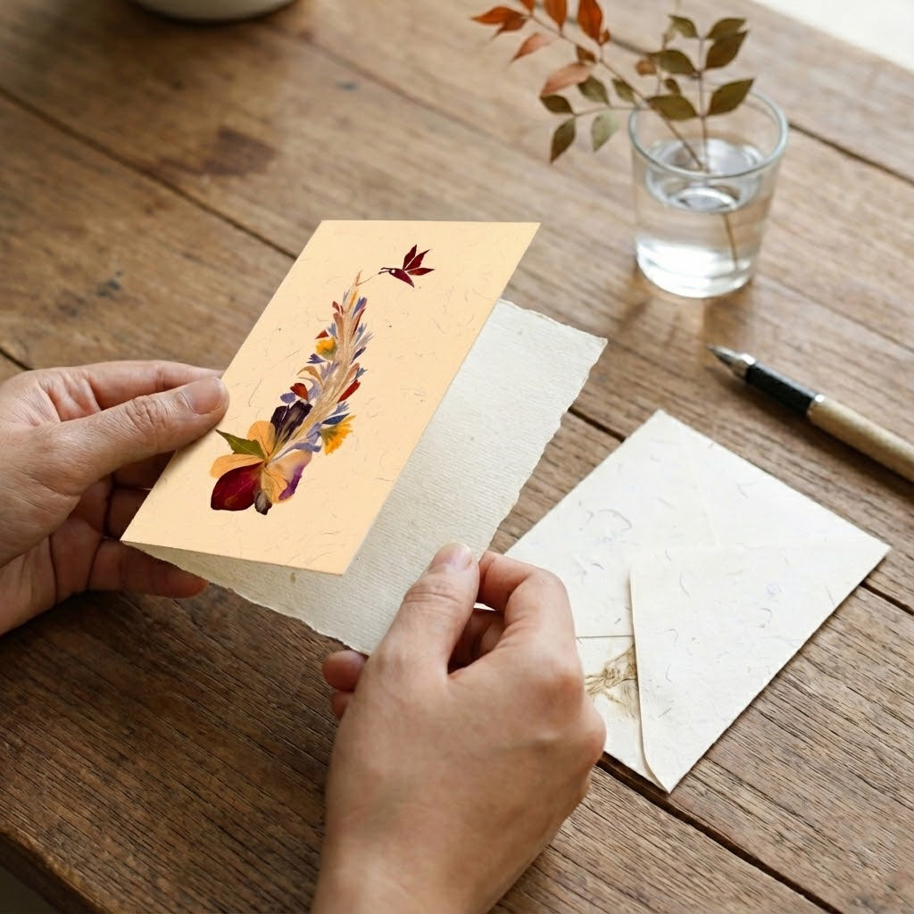 Butterfly Theme Card with Envelope