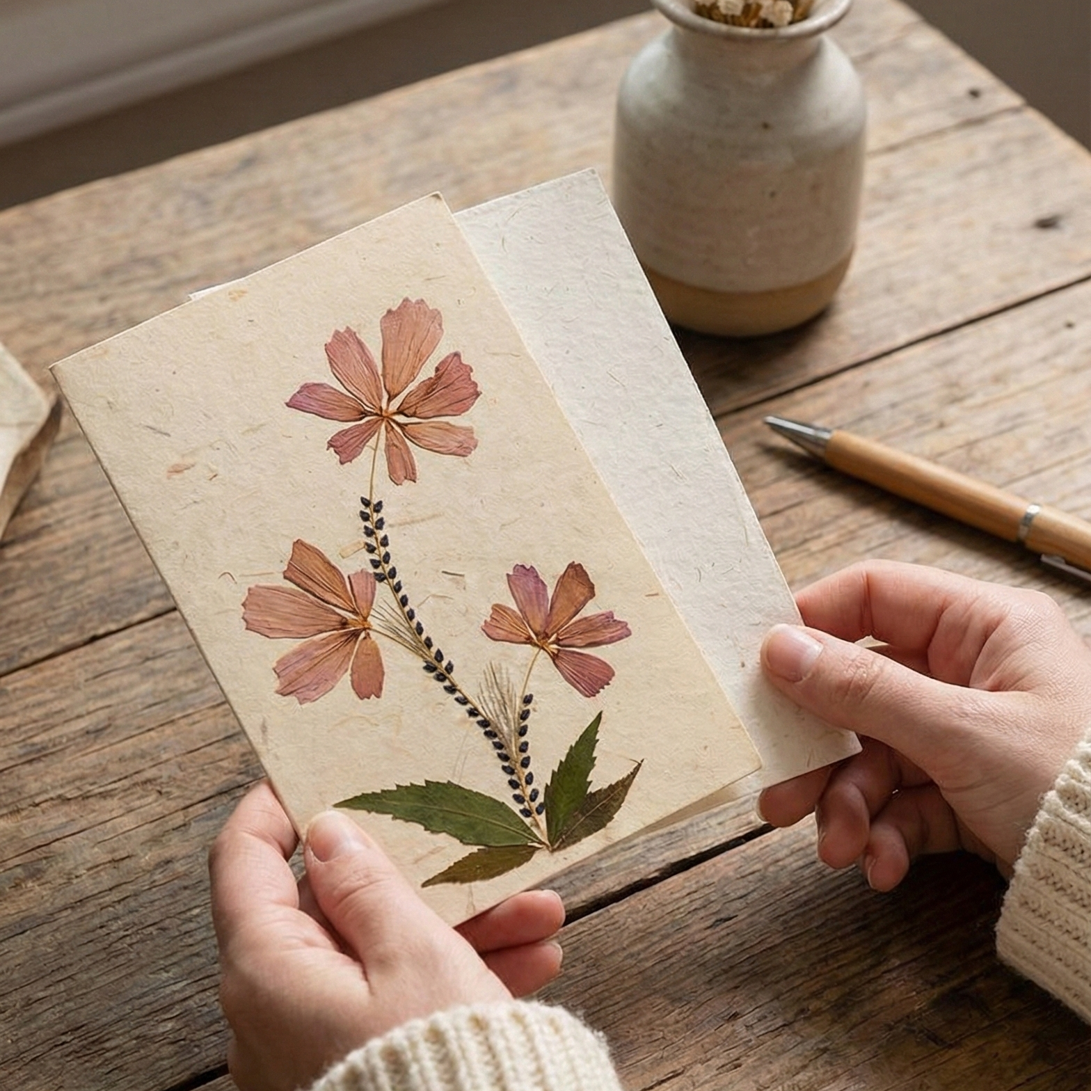Triple Cosmos Card Set with Envelope